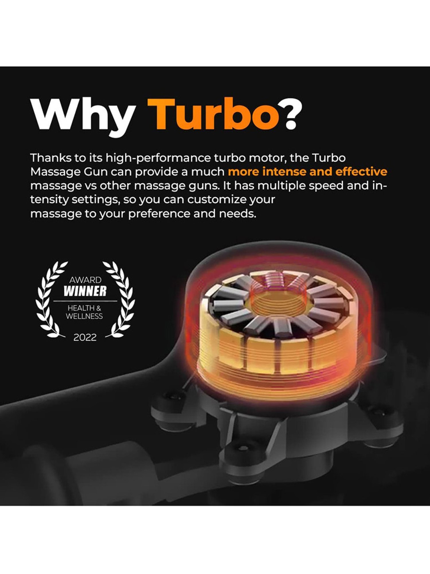 Flexnest German-Designed Turbo Massage Gun For Body Pain Relief (Red)