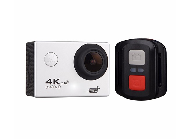 4K Action Camera Wifi 1080P Waterproof Sports DV 16MP Sports Video Camera Bike Hemlet Car Cam DVR Remote Control MINI Camcorder White Color