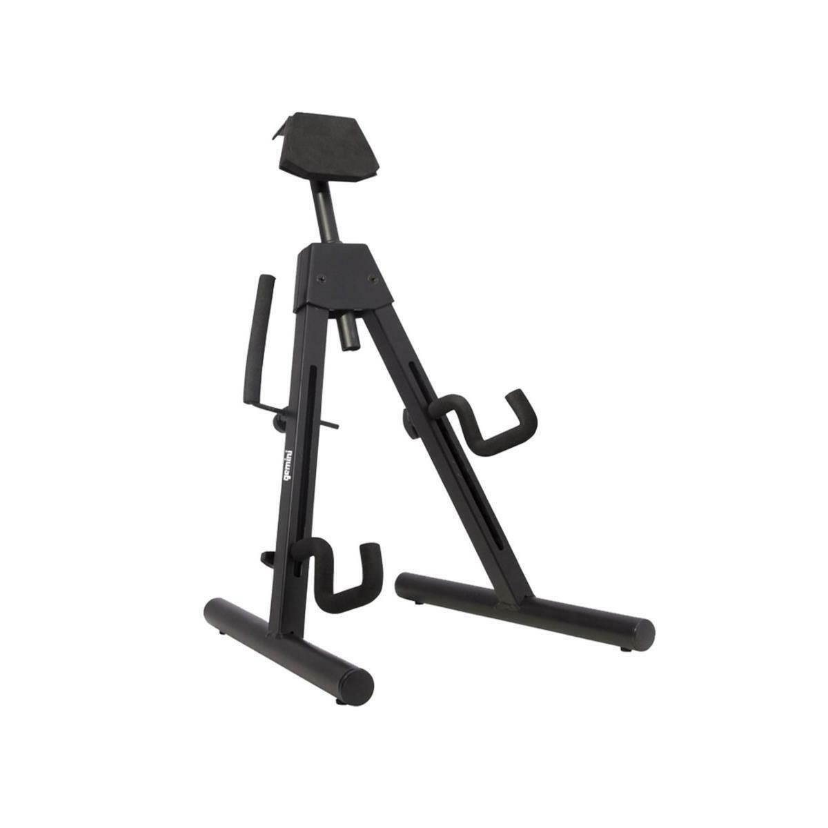 Gemini - GTST-01 - A-Framed Universal Guitar Stand - Black