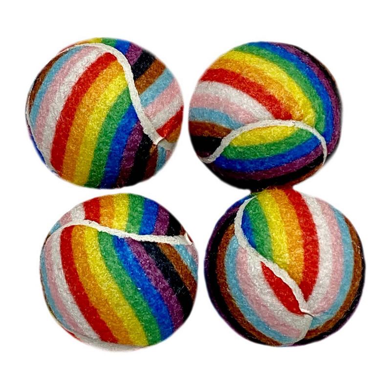 PrideTennis Balls Dog Toy - 2" - 4pk - Boots & Barkley™