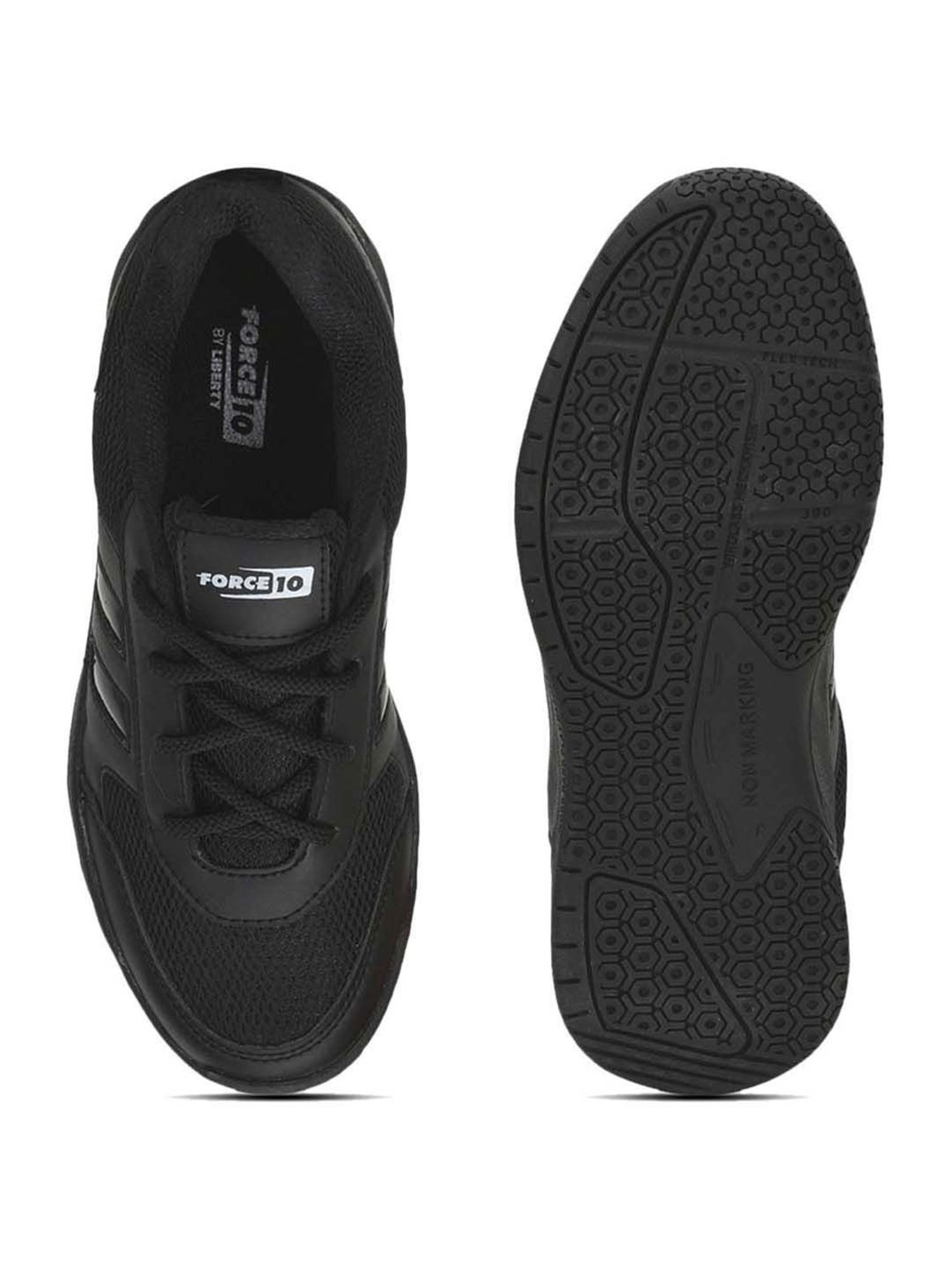 Force10 By Liberty Kids Black Lace Up Shoes