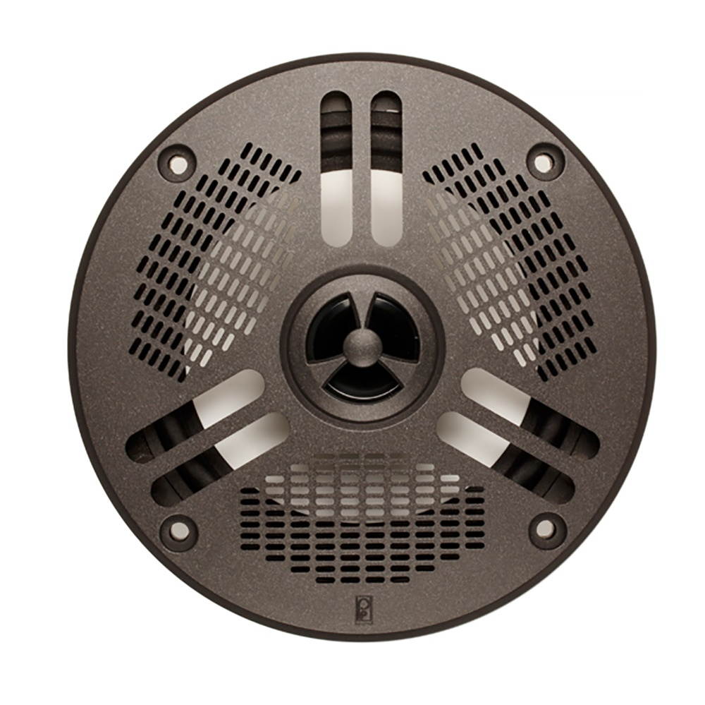Poly-Planar MA4052LG1 5 in. 2-Way LED Self Draining Spa Speaker, Dark Gray