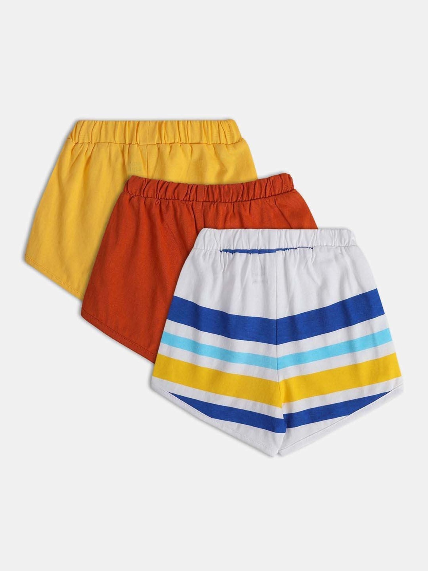 Bumzee Kids Multicolor Printed Shorts (Pack Of 3)