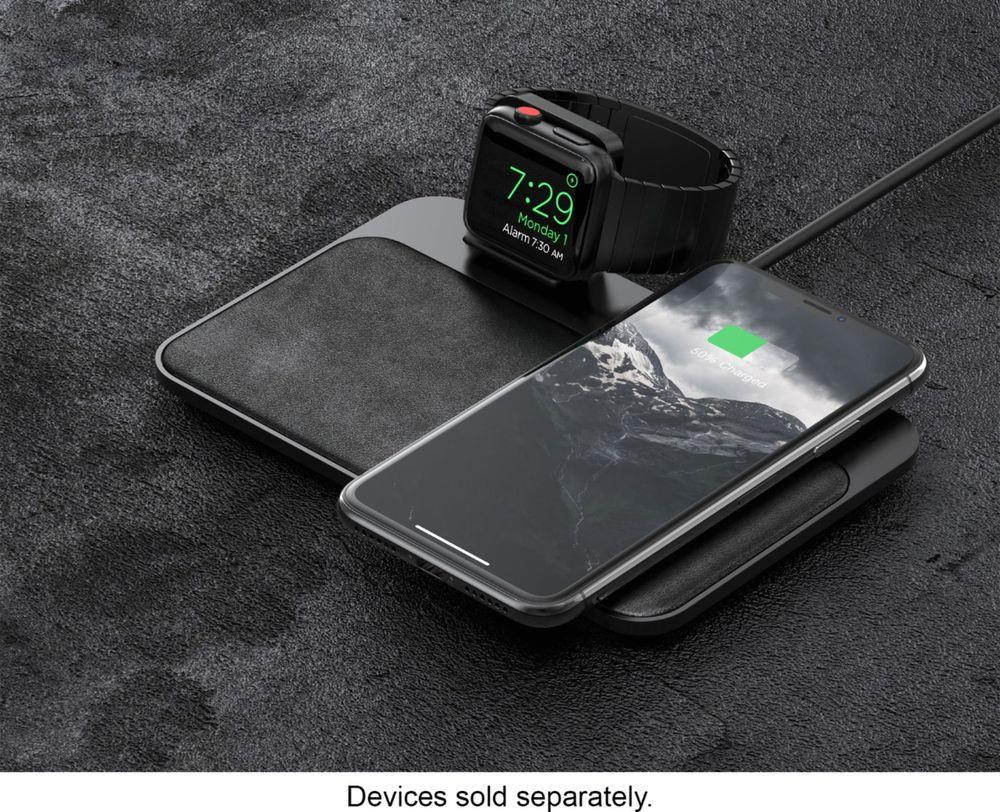Wireless Charging Pad for iPhone and Apple Watch - Black