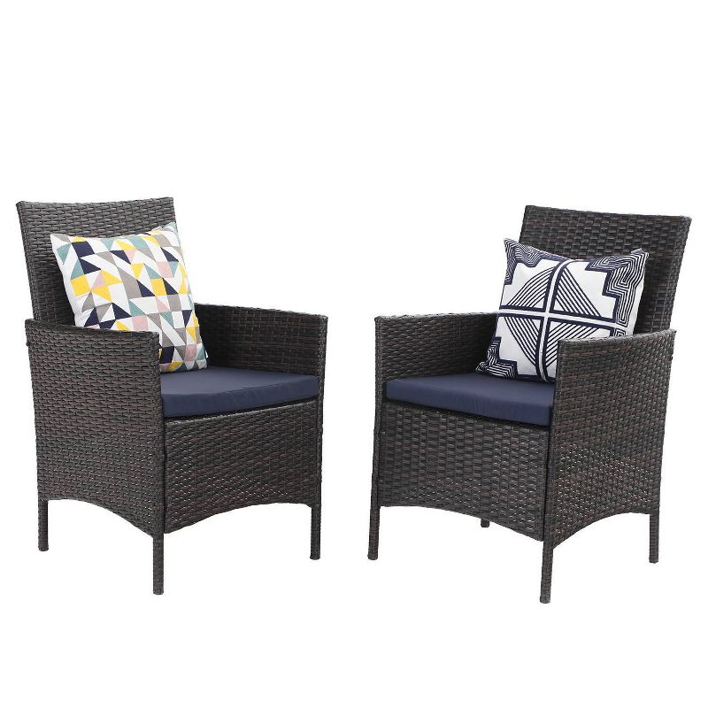 3pc Ludwig Folding Bistro Set - Royal Garden