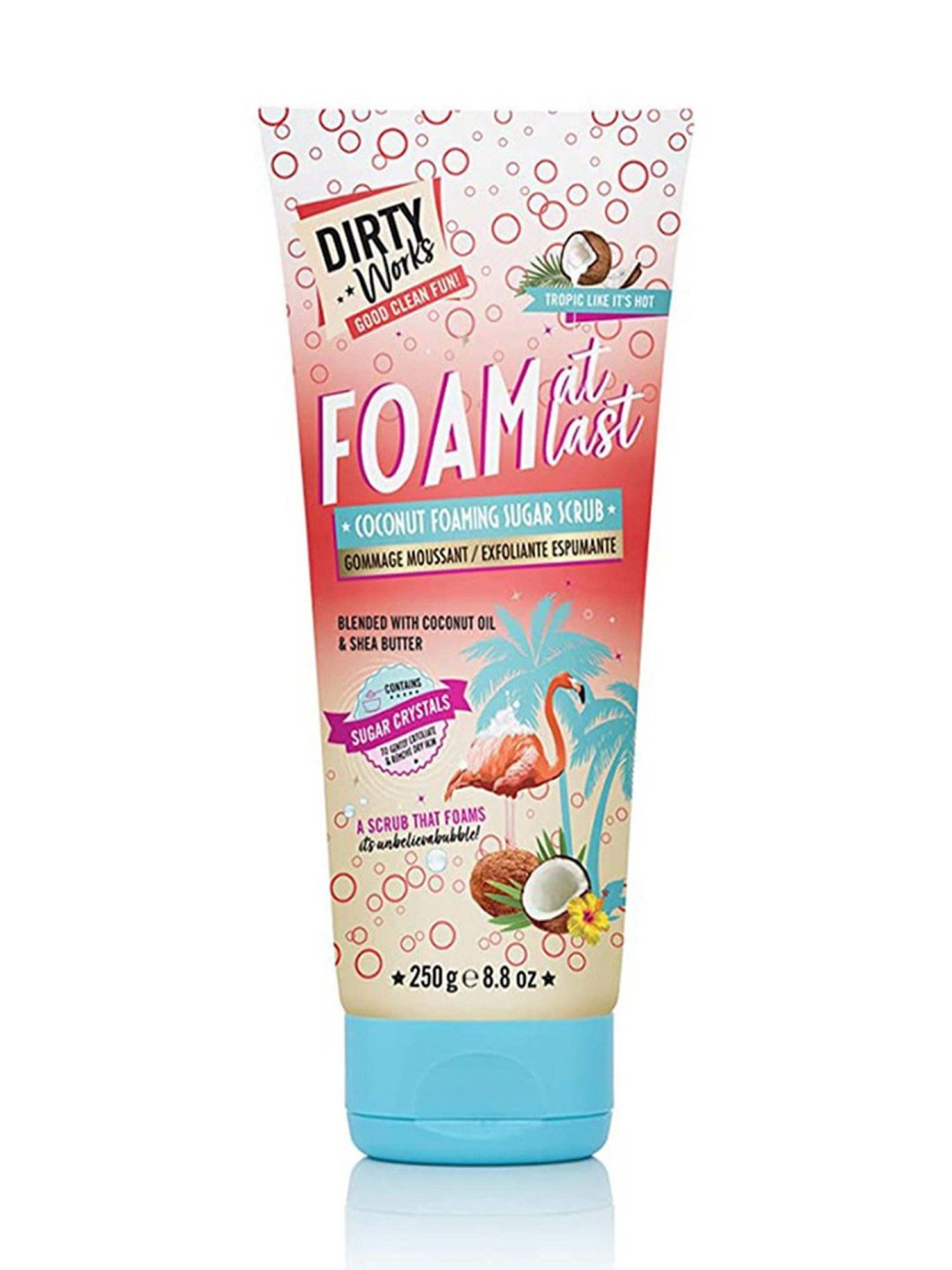 Dirty Works Coconut Foaming Sugar Scrub - 250 gm