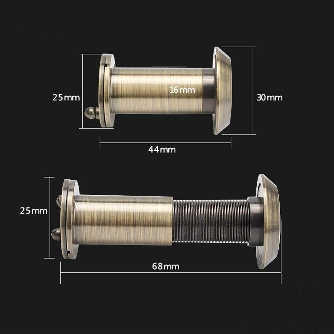 Hardware Tools 200 Degree Wide Viewing Angle Peephole Security Door Viewers Hole Hidden Peephole Adjustable Glass Lens