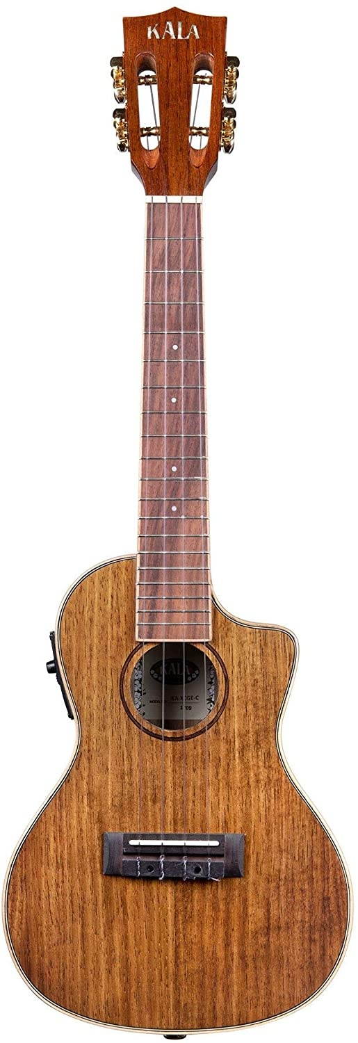 Kala KA-KCGE-C Hawaiian Koa Concert Cutaway Ukulele with EQ