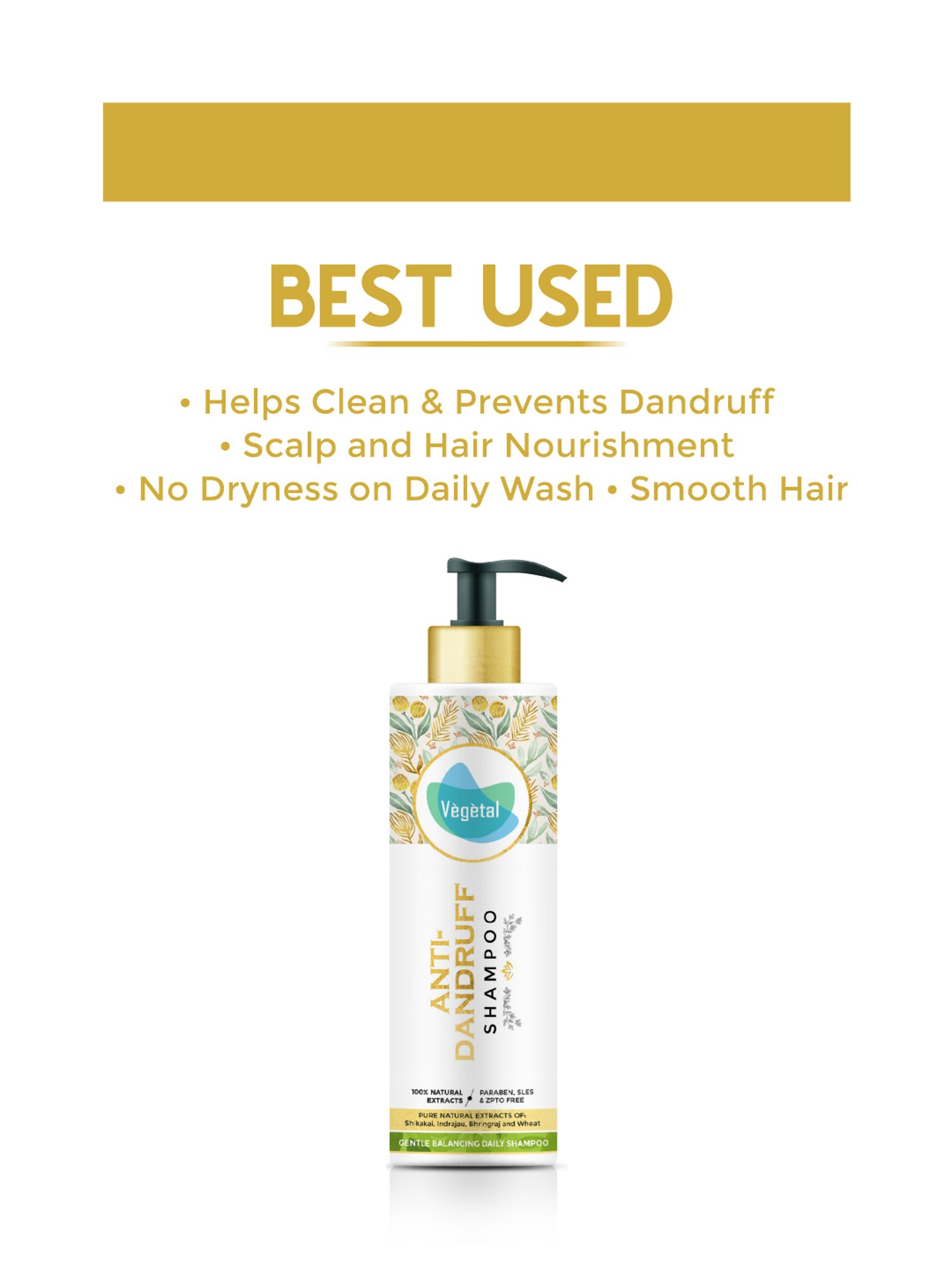 Vegetal Anti-Dandruff Shampoo - 200 ml