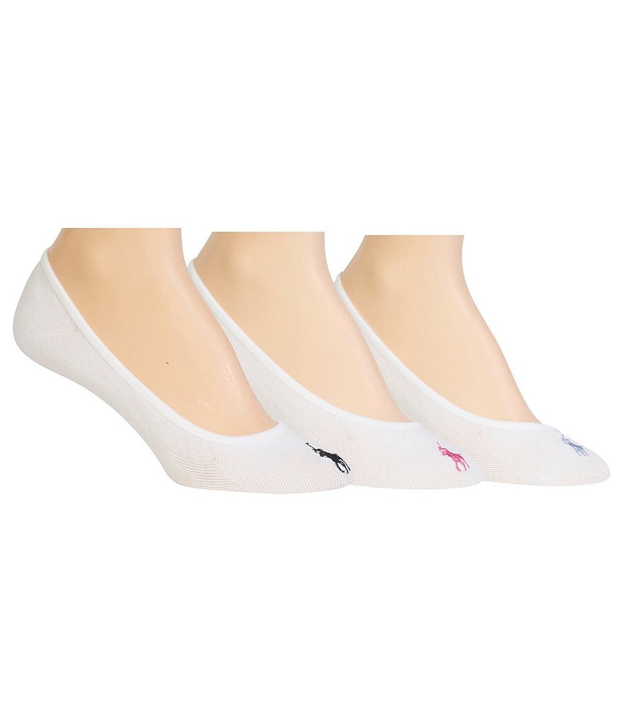 Polo Ralph Lauren 3 Pack Ultra Low Liner Socks