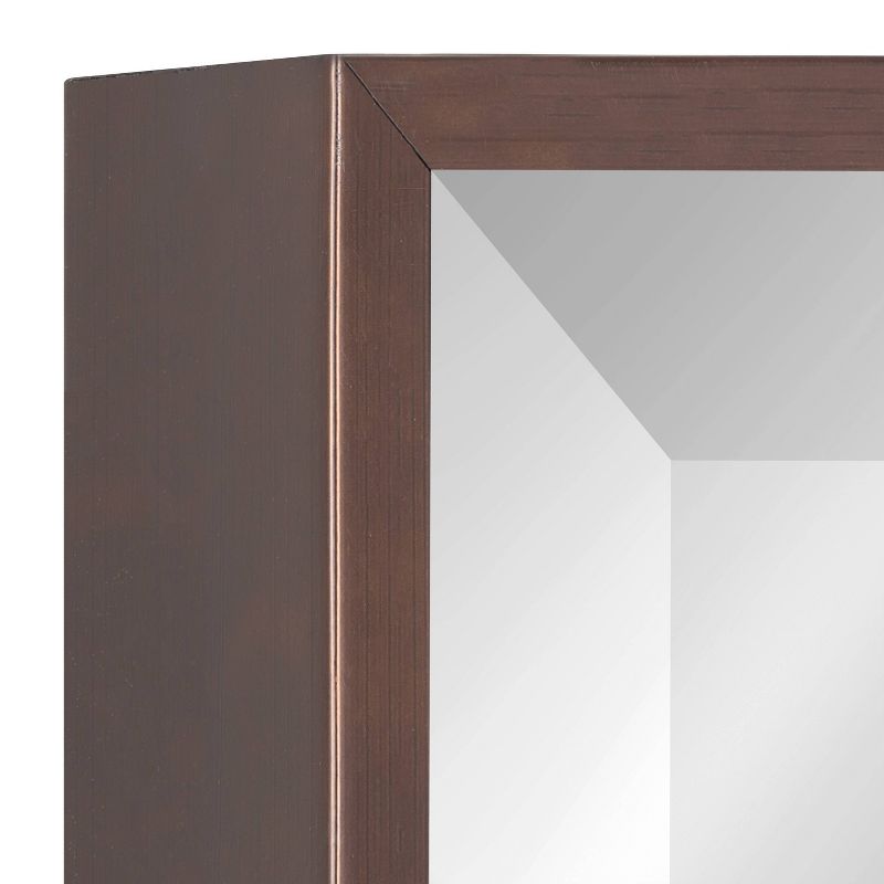 22.7" x 28.7" Rhodes Rectangle Wall Mirror Bronze - Kate & Laurel All Things Decor