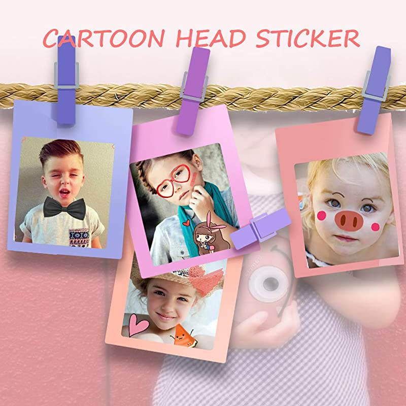 Camera for Girls Digital Dual Camera 20 Inches Screen 1080P Video Camcorder AntiDrop Children Selfie Cartoon Camera for Age 312 Years 32GB Memory Card Included