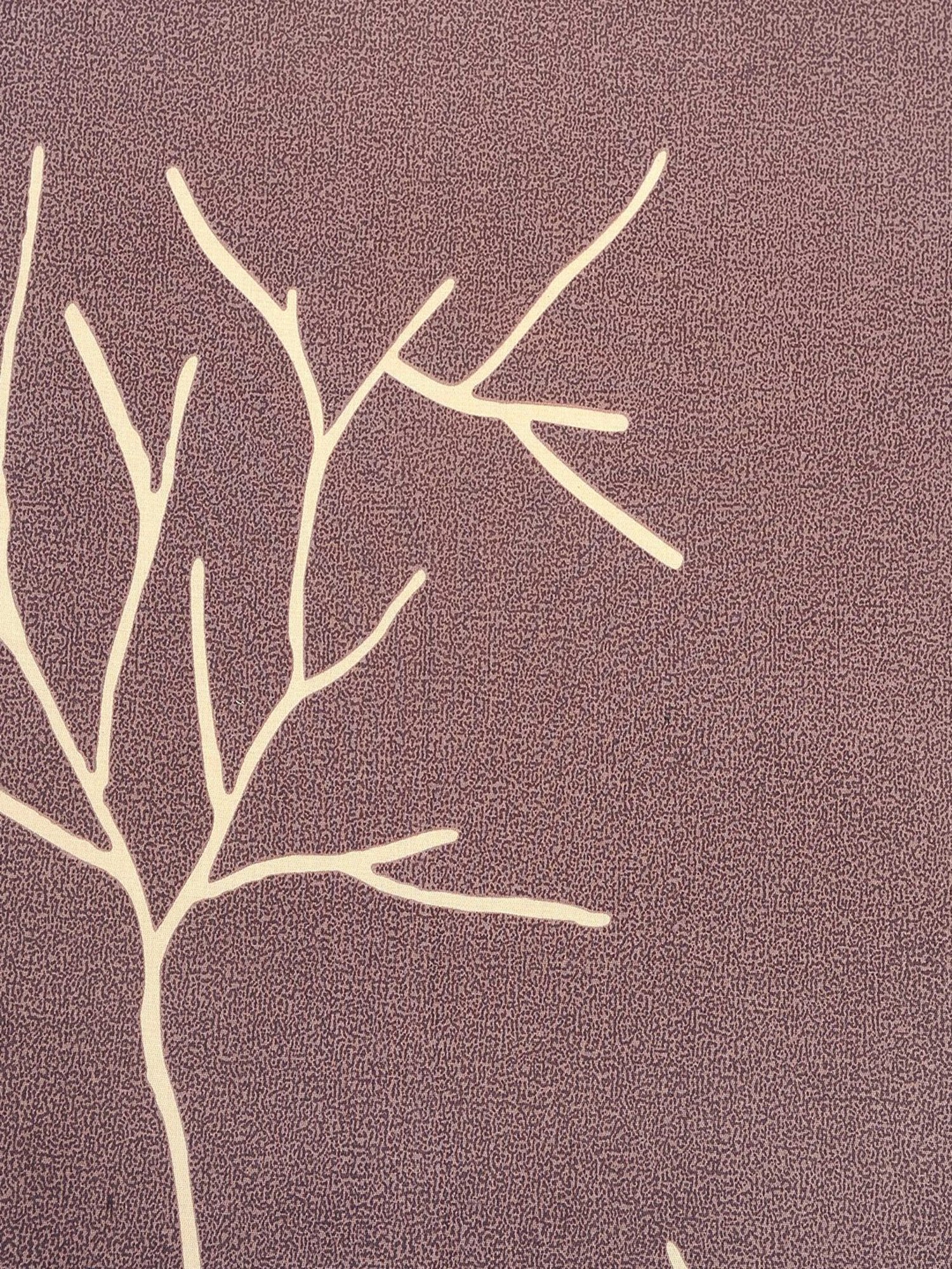 Swayam Printed Brown 250 TC Cotton Queen Bedsheet with 2 Pillow Covers