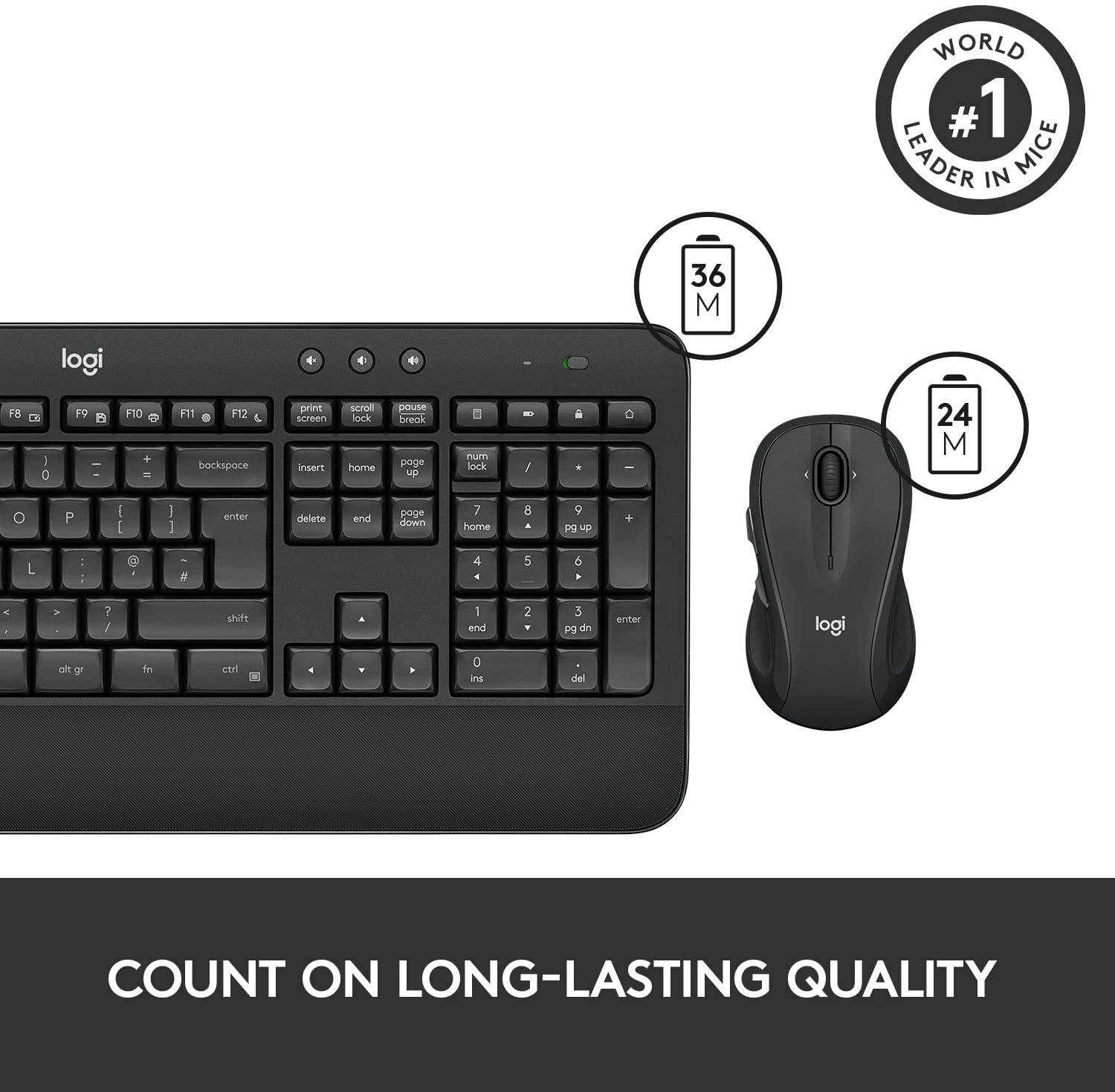 Logitech MK545 Advanced Wireless Keyboard and Mouse Combo