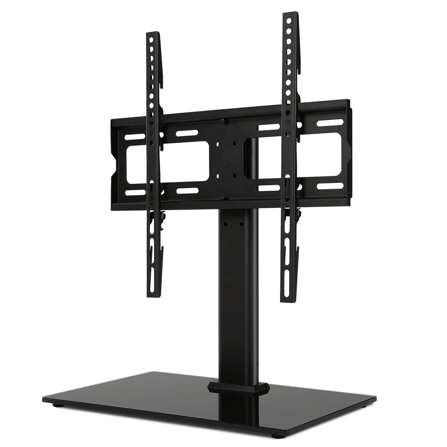 universal swivel tabletop tv stand with mount for 32" 37" 40" 42" 46" 50" inch led,lcd and plasma flat screen tvs bracket with height adjustment