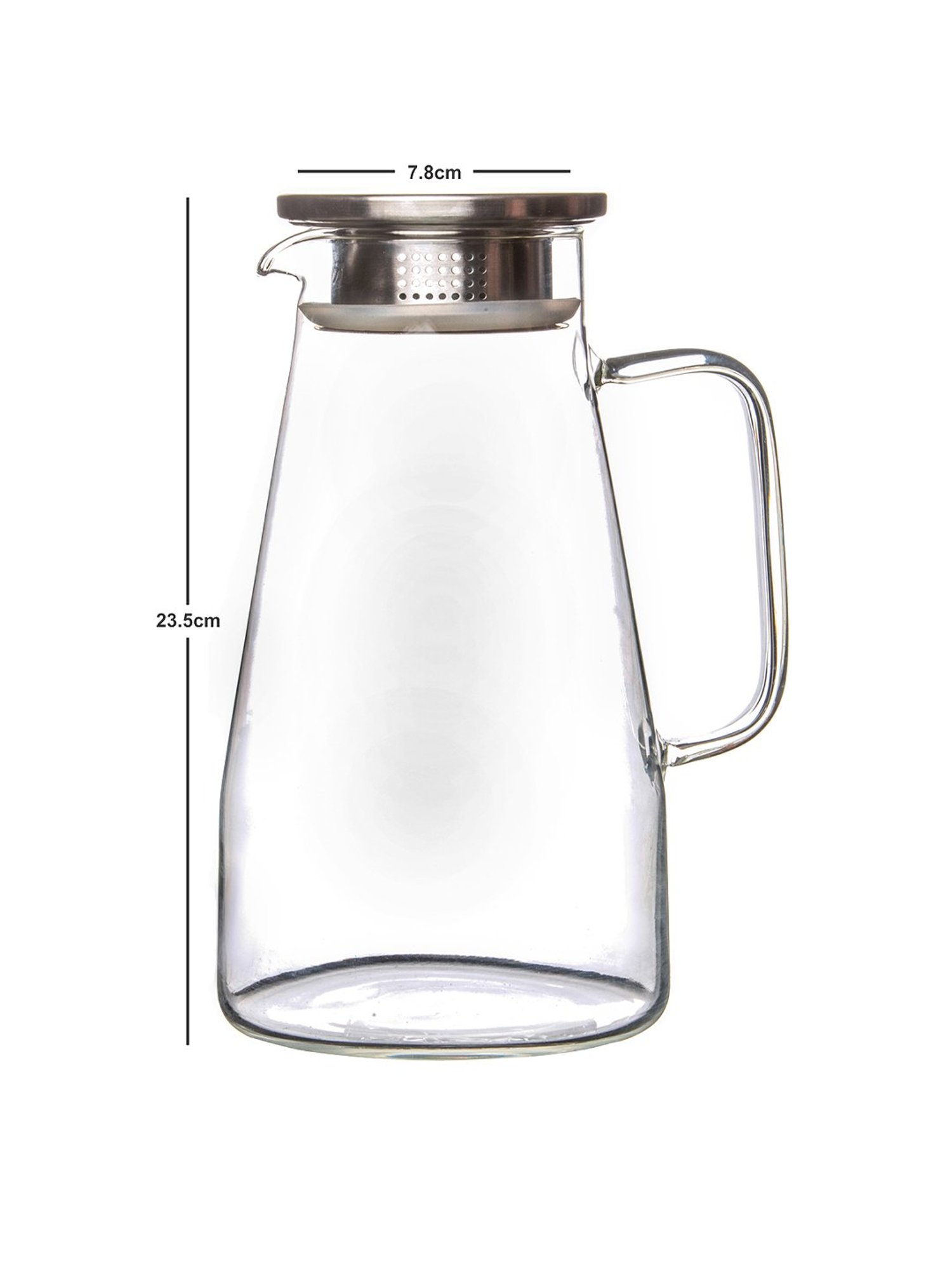 Goodhomes Transparent Glass Water Jug (1800ml)