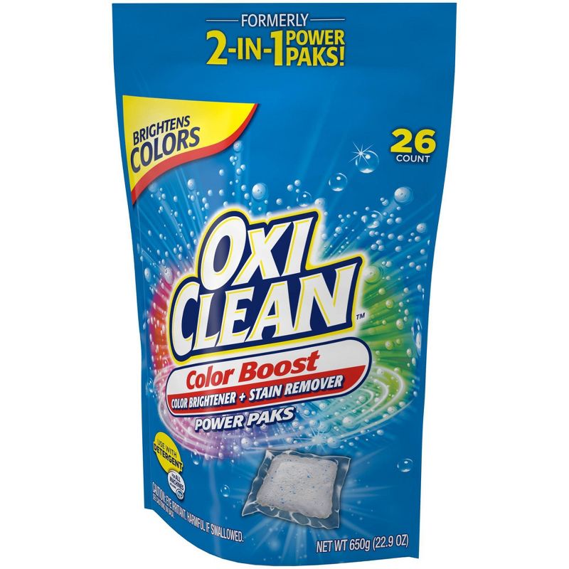 OxiClean Color Boost Color Brightener plus Stain Remover Power Packs - 26ct