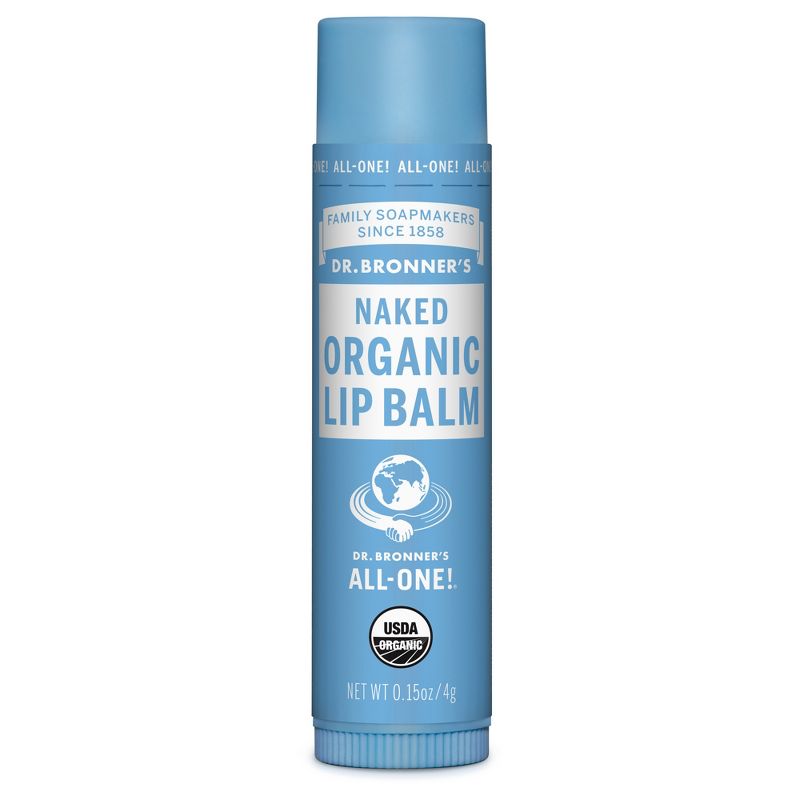 Dr. Bronner's Organic Lip Balm Naked - .15oz