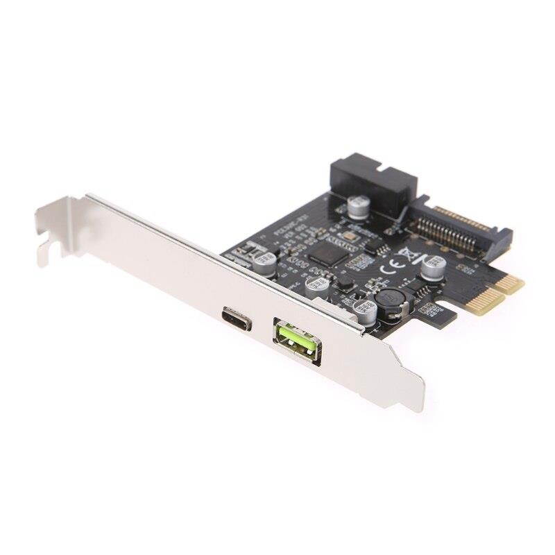 Expansion Card PCI-E Express To USB 3.1 Type-C USB-C Plug Power Charger Expansion Card Adapter hot