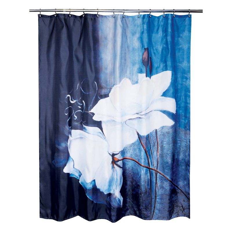 Peaceful Shower Curtain Blue/White - Moda at Home