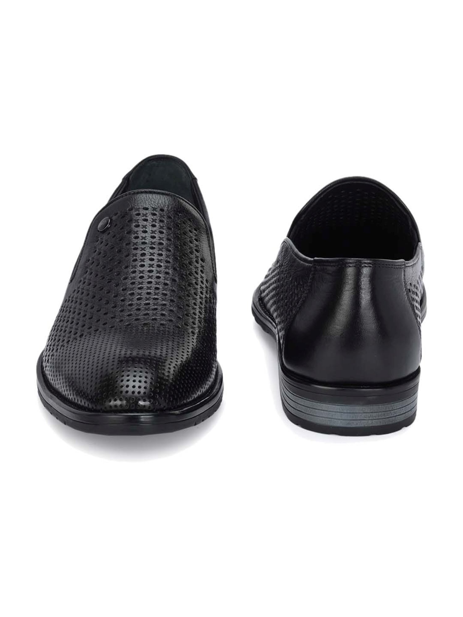 Hitz Men's Black Formal Loafers