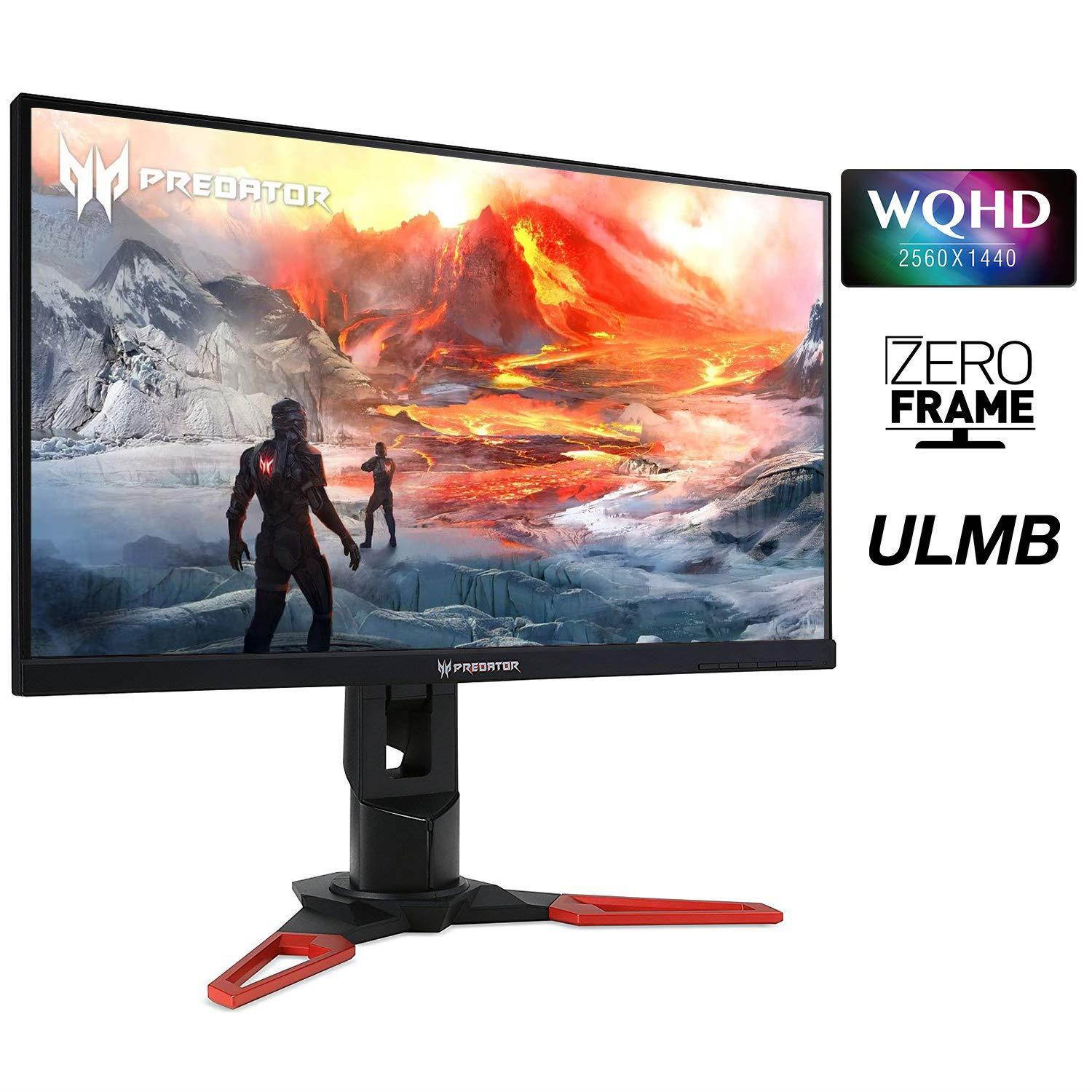 Acer Predator XB271HU bmiprz 27" WQHD (2560x1440) NVIDIA G-SYNC IPS Monitor, (Display Port & HDMI Port, 144Hz)