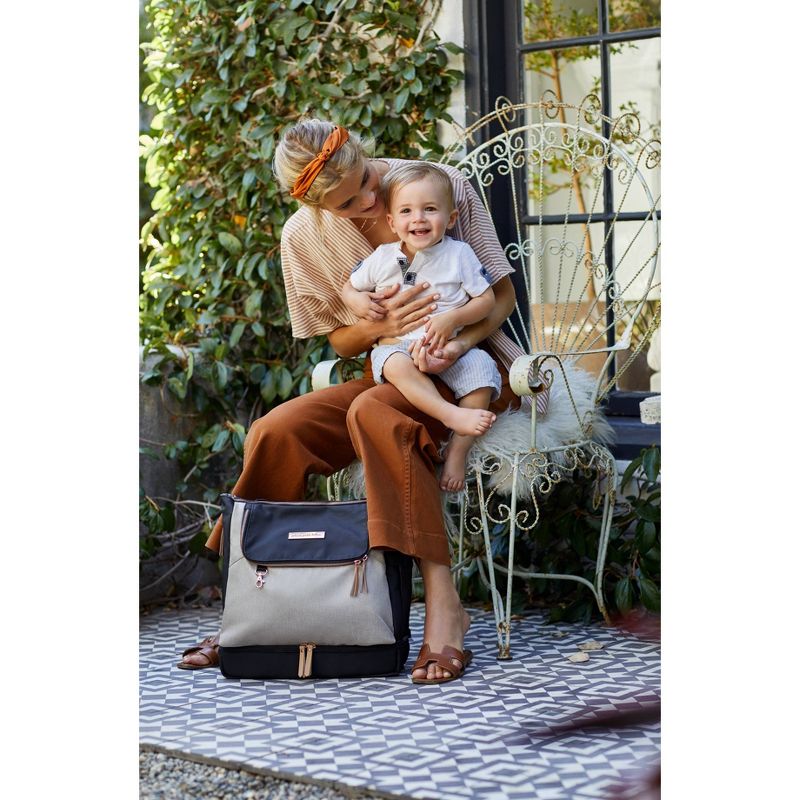 Petunia Pickle Bottom Pivot Diaper Bag- Sand/Black