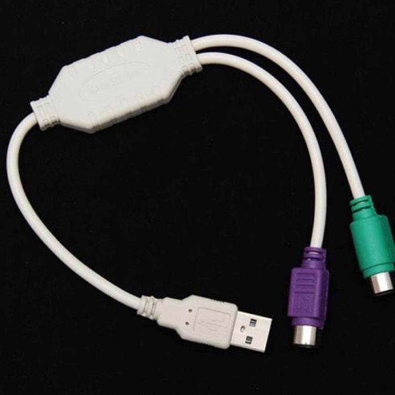 Funtech High QualityCable Adapter Converter Use USB Male to PS2 Female For Keyboard Mouse