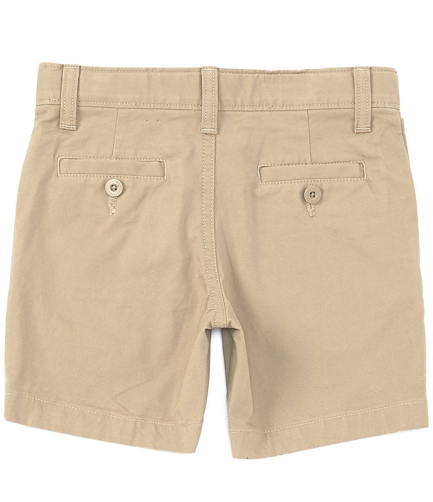 Class Club Little Boys 2T-7 Flat-Front Stretch Twill Shorts