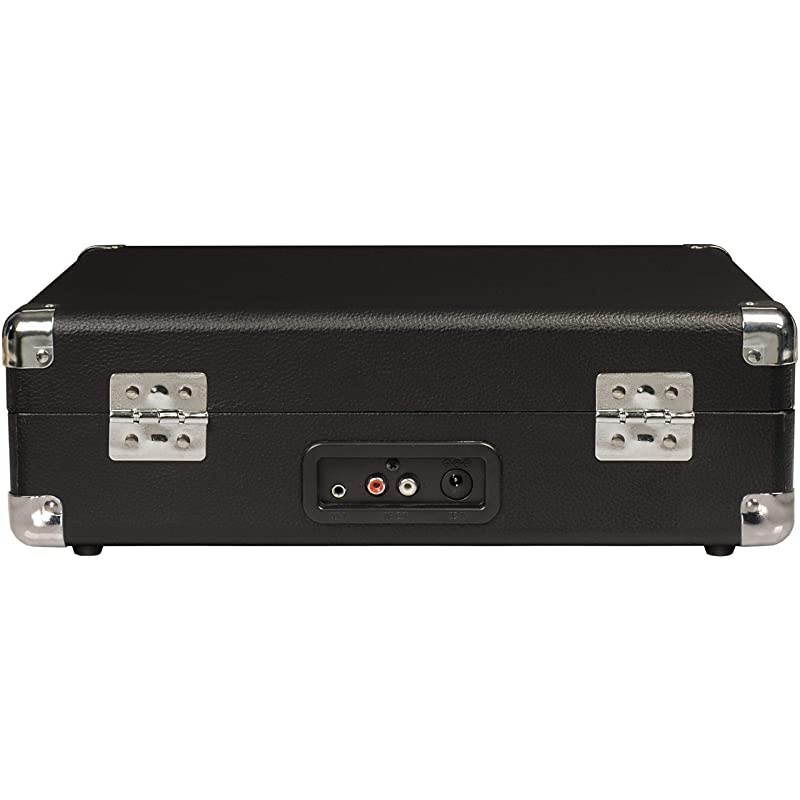 Cruiser Deluxe Vintage 3Speed Bluetooth Suitcase Turntable Black