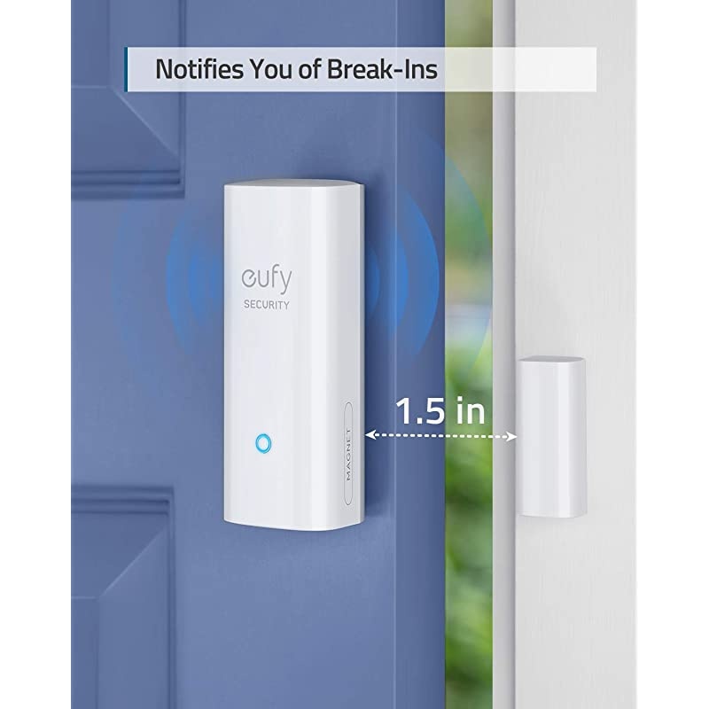 Security Entry Sensor Detects Opened and Closed Doors or Windows Sends Alerts Triggers Siren 2Year Battery Life Requires  Security HomeBase Links with HomeBaseConnected Devices