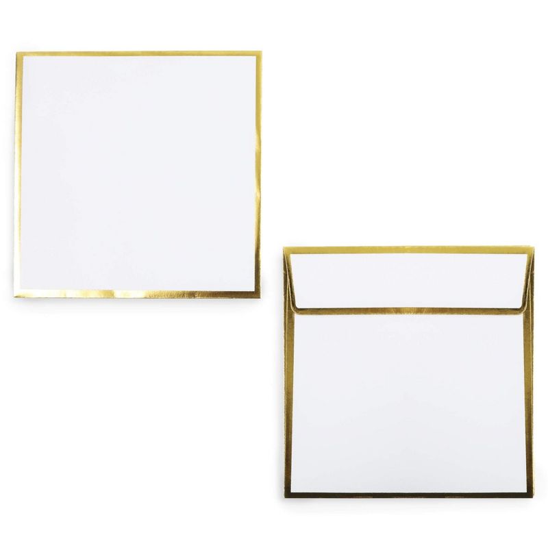 24-Pack Pumpkin Shaped Notecards and Gold Foil Envelopes for Thanksgiving (4.75 x 4.75)