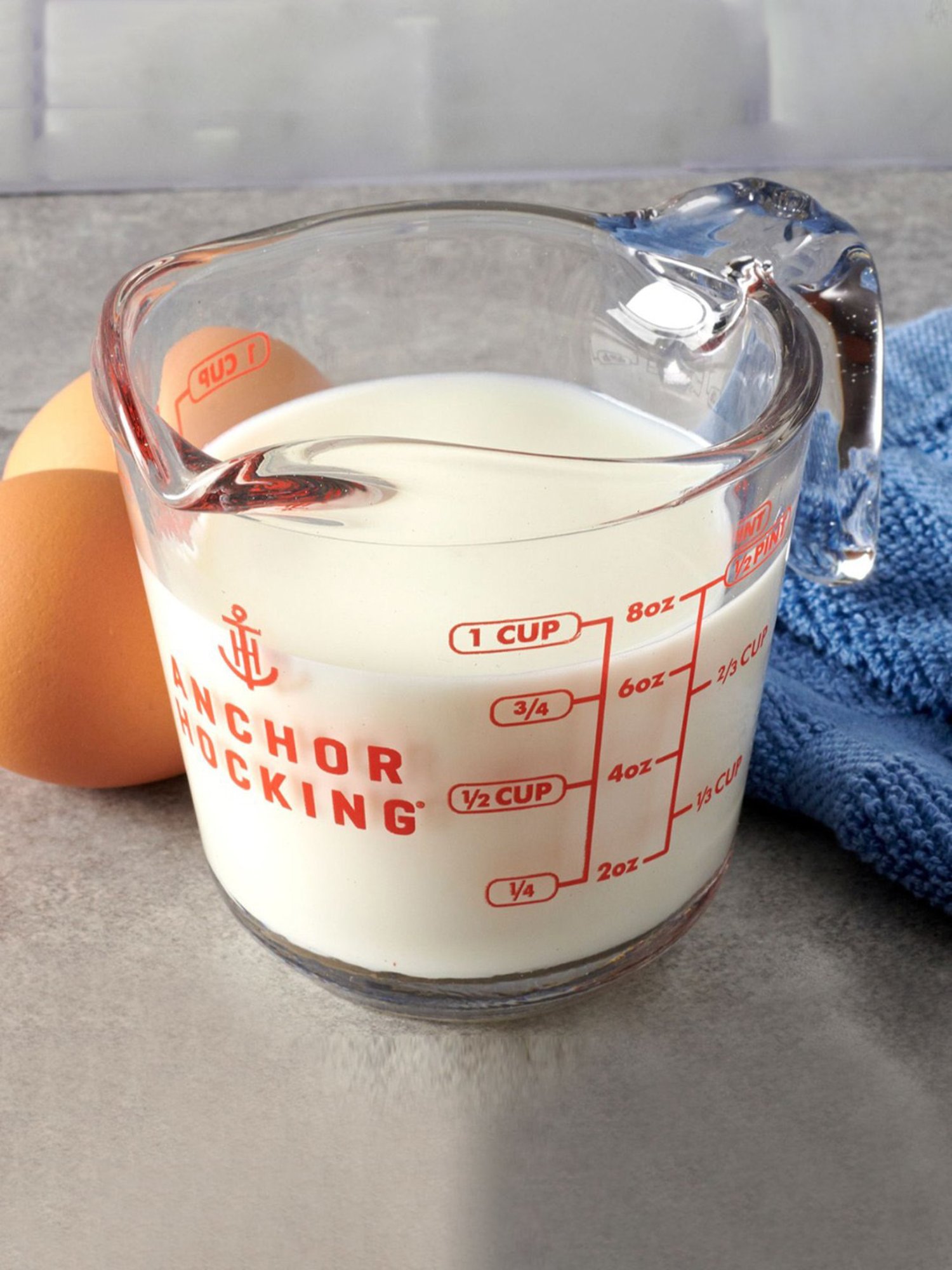 Anchor Hocking Transparent Glass Measuring Cup - 236 ml