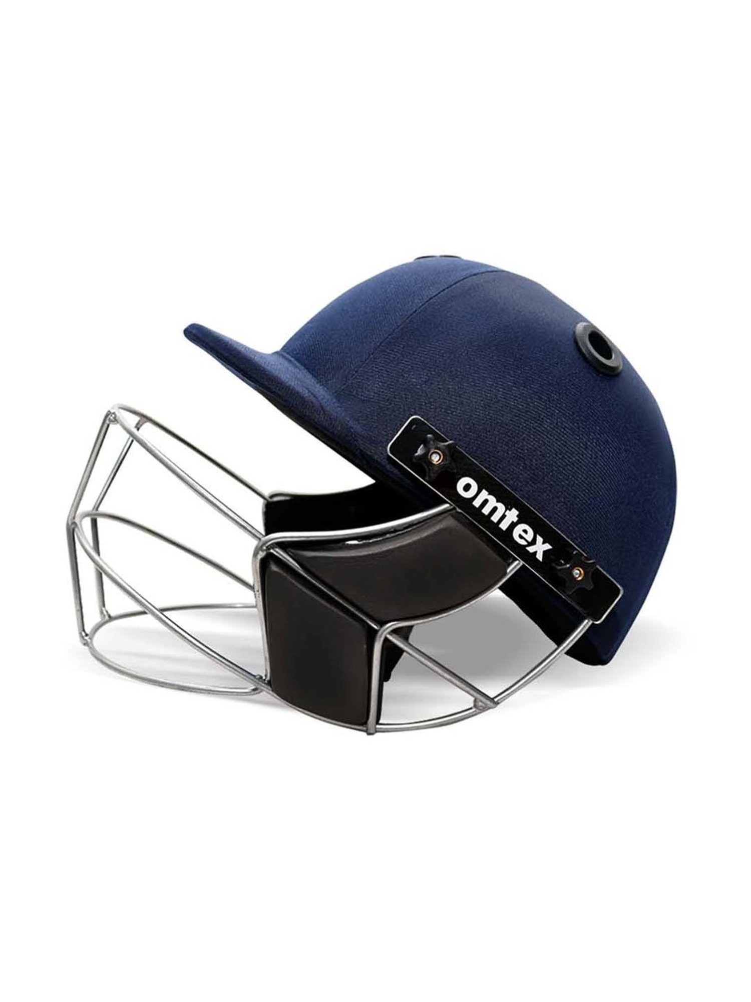 Omtex Navy Blue Cricket Helmet (XS)