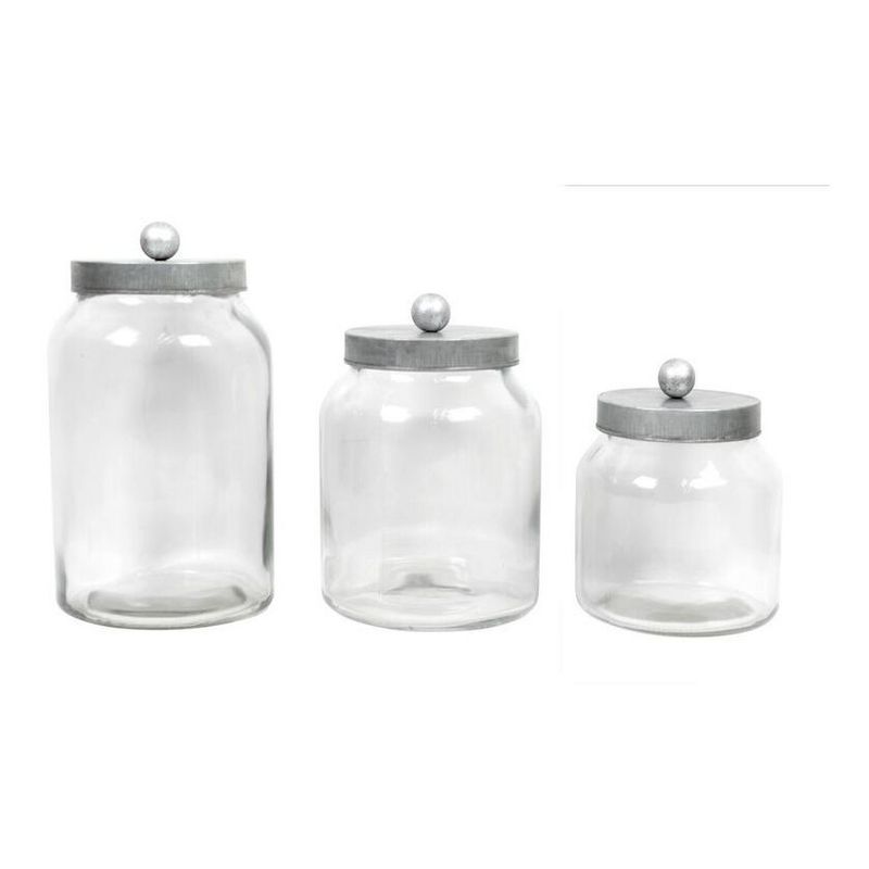 Decorative Container Set of 3 Clear 128oz/64oz/48oz - Drew DeRose
