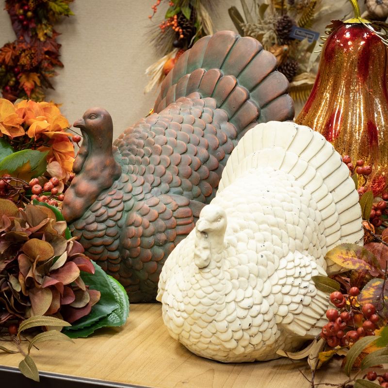 Sullivans Turkey Decorative Sculpture 10.5"H Off-White