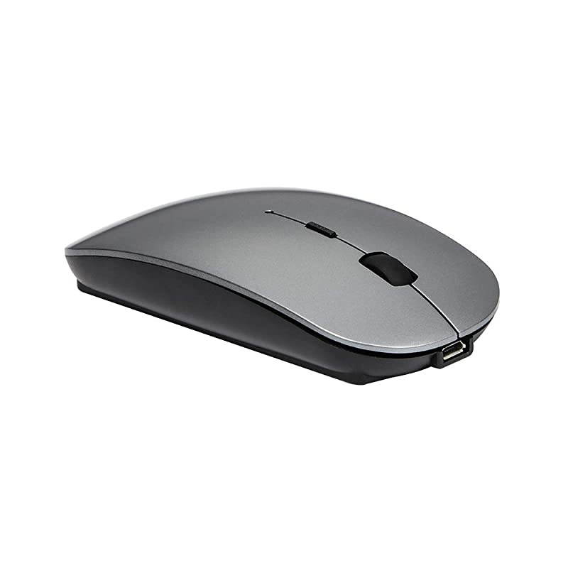 Mouse Rechargeable Wireless Mouse for MacBook ProWireless Mouse for Laptop PC Computer Gray