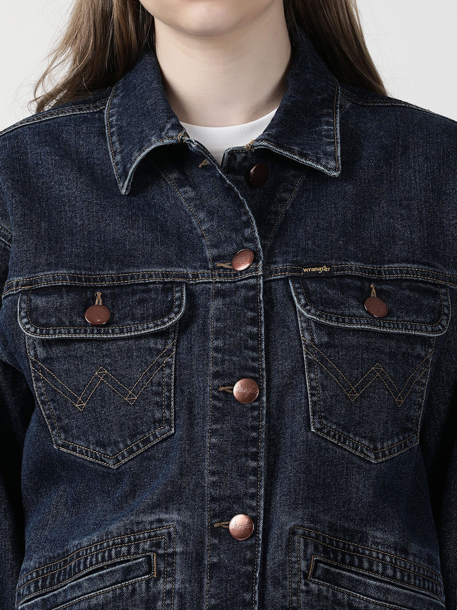 Wrangler Navy Denim Jacket