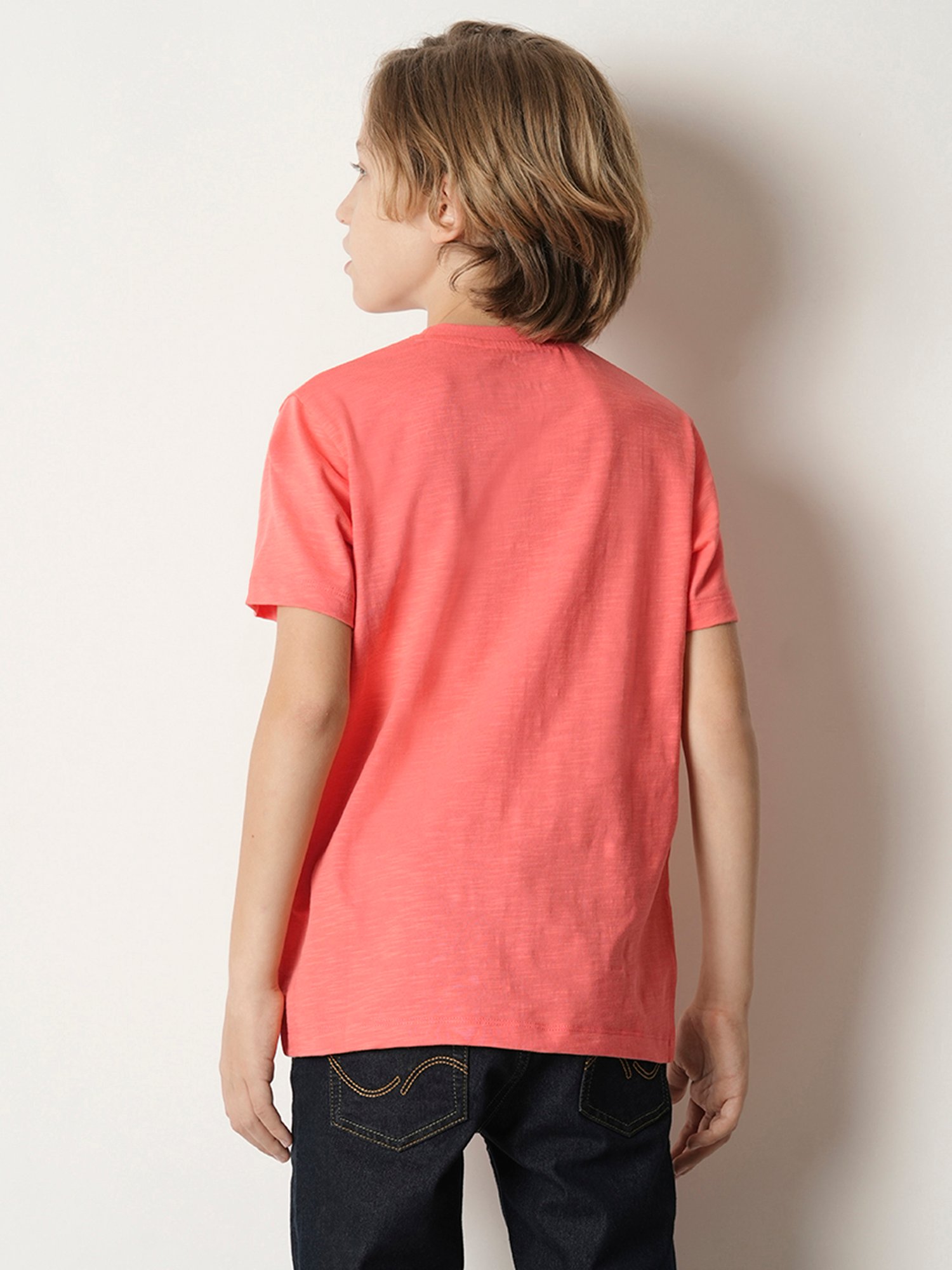 Jack & Jones Junior Coral Printed T-Shirt