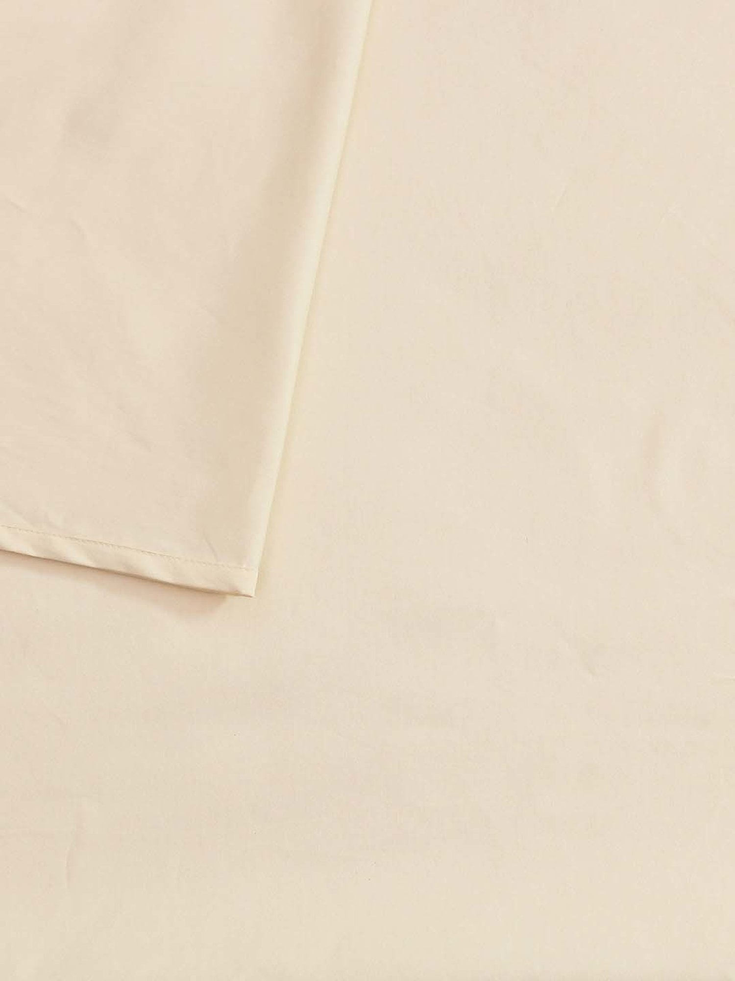 House This Sesame Cream 150 TC Cotton Fitted Bedsheet with 2 Pillow Covers