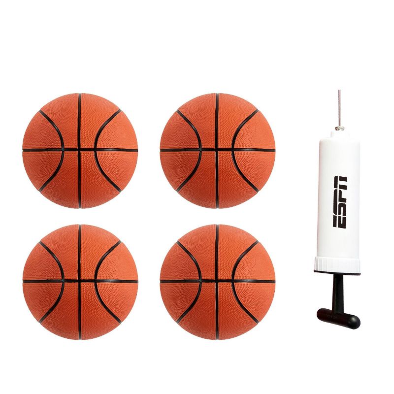 ESPN 2 Player EZ Fold Basketball Game with Polycarbonite Backboard and LED Scoring - Black