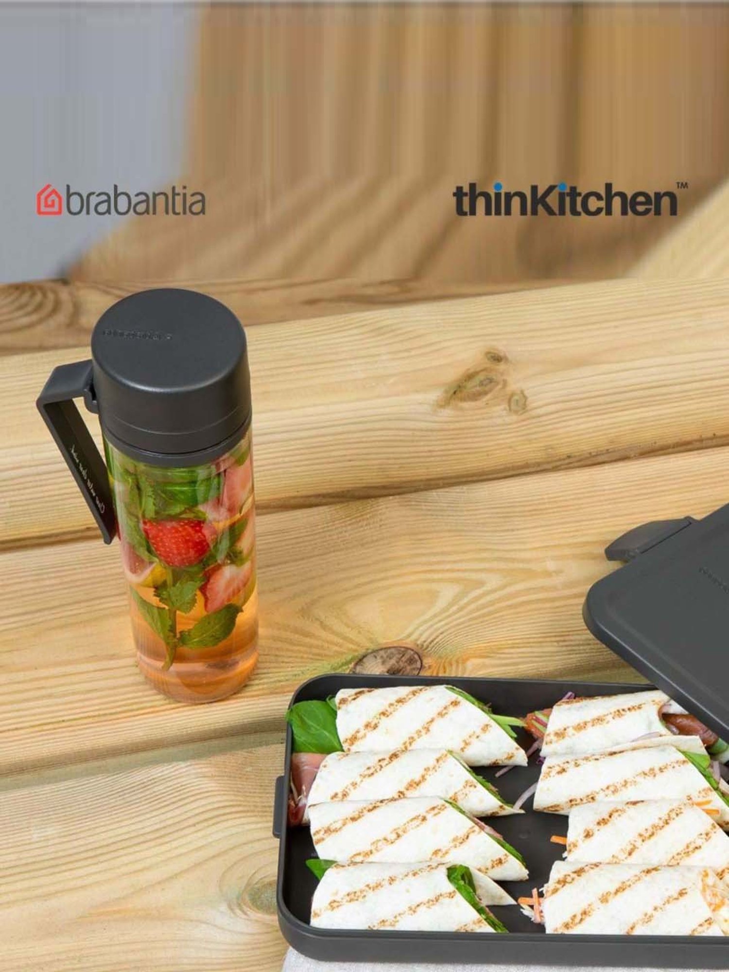 Brabantia Dark Grey Plastic Make & Take Break Box