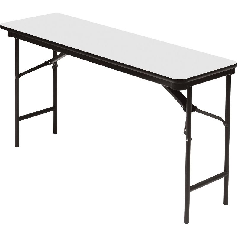 Emma and Oliver 72" x 12" x 12" Birchwood Bar Top Riser with Silver Legs