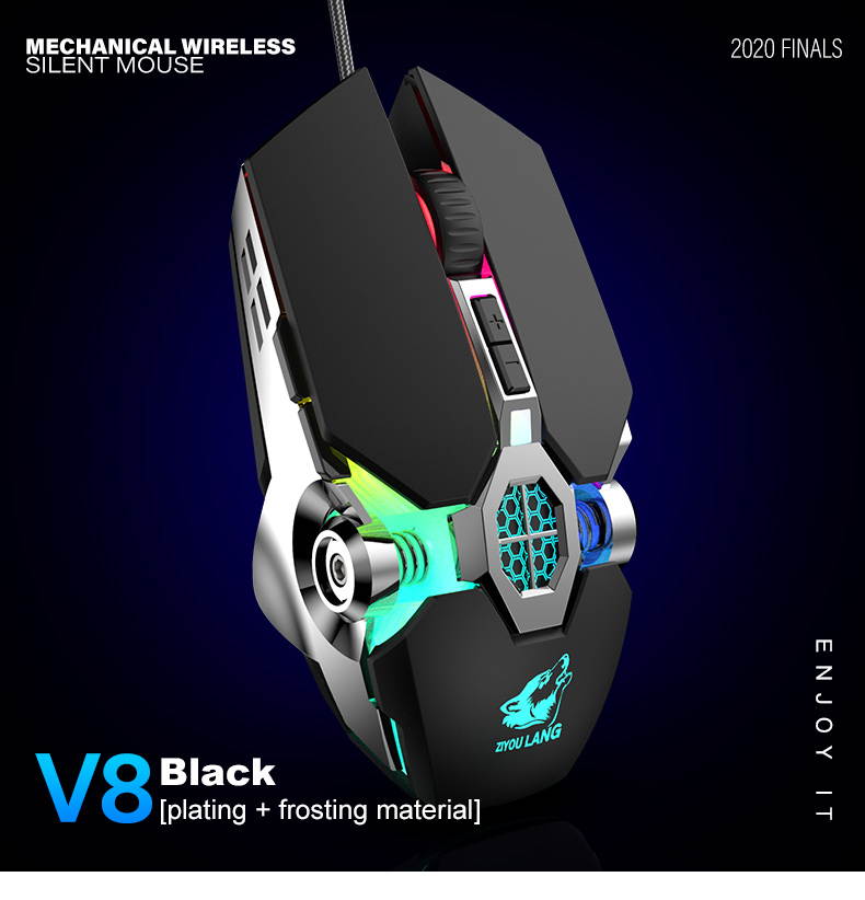 V8 Mechanical Wired Mouse Gaming Computer Gaming Macro Programming Mouse