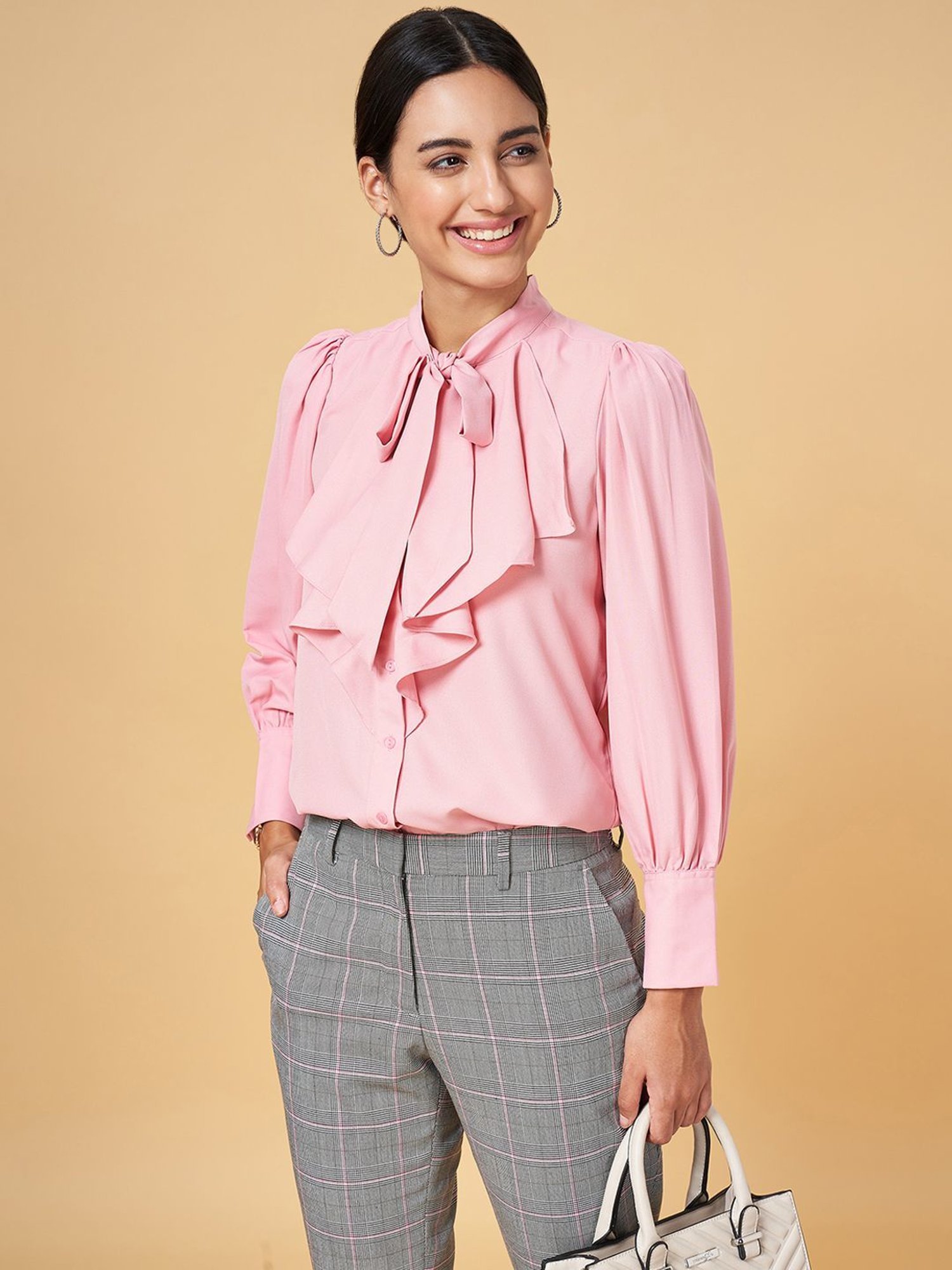 Annabelle by Pantaloons Pink Comfort Fit Top