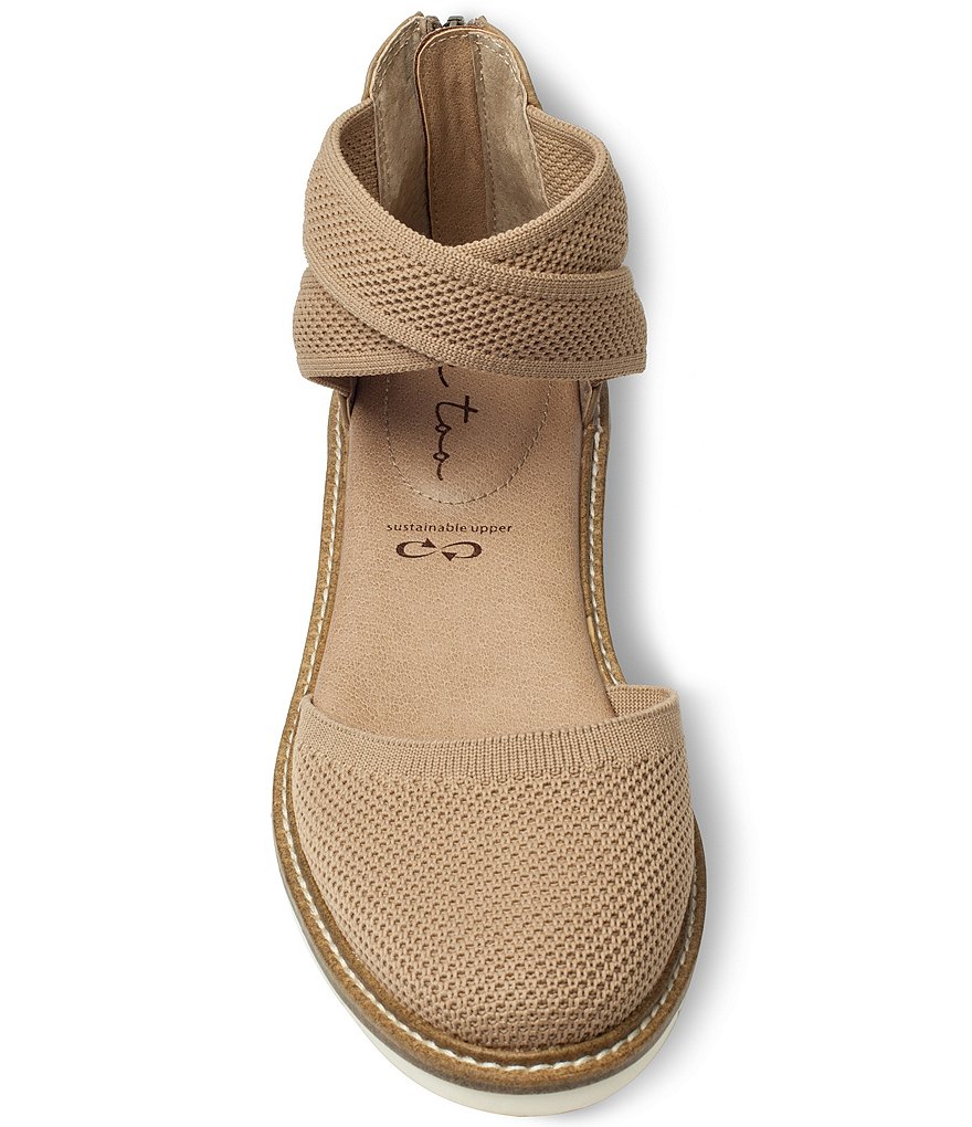 Me Too Adria Mesh Crossover Back Zip Wedges