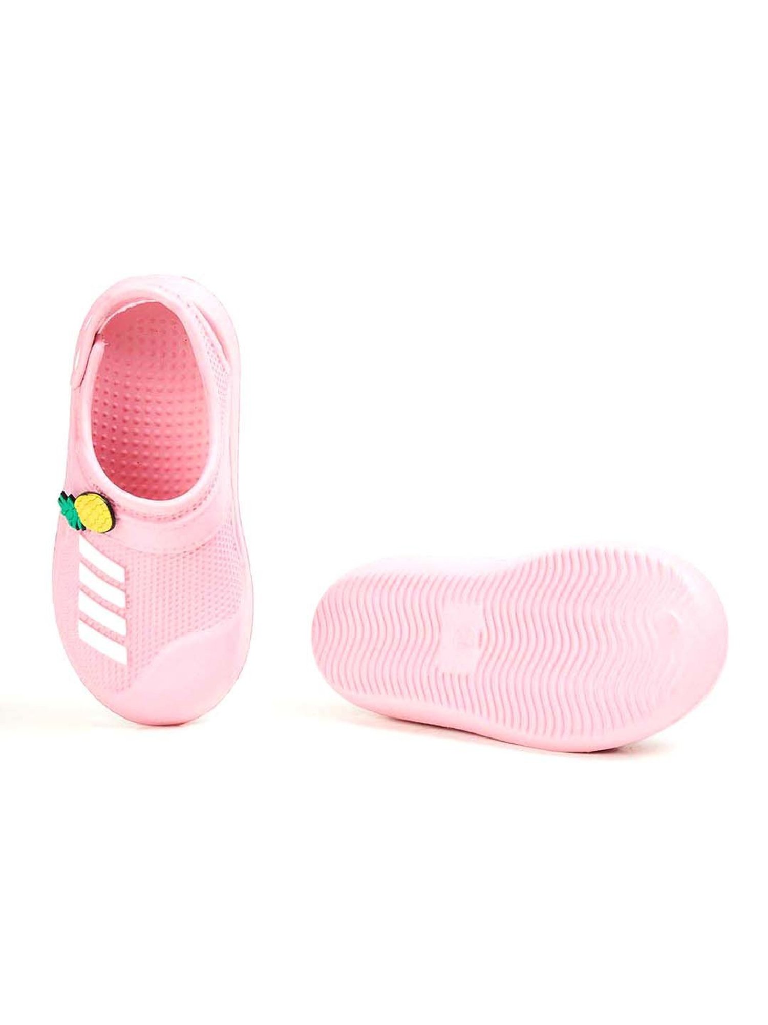 Passion Petals Kids Pink Sling Back Clogs