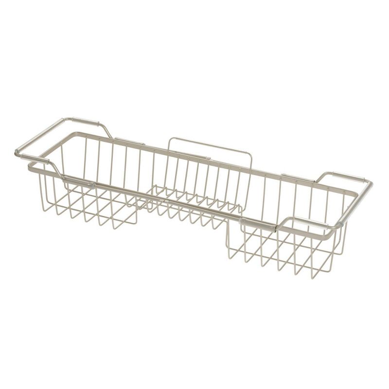 Everett Adjustable Over the Bathtub Caddy Silver - iDESIGN