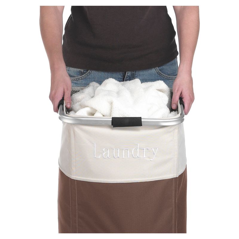 Whitmor Easycare Square Laundry Hamper Java