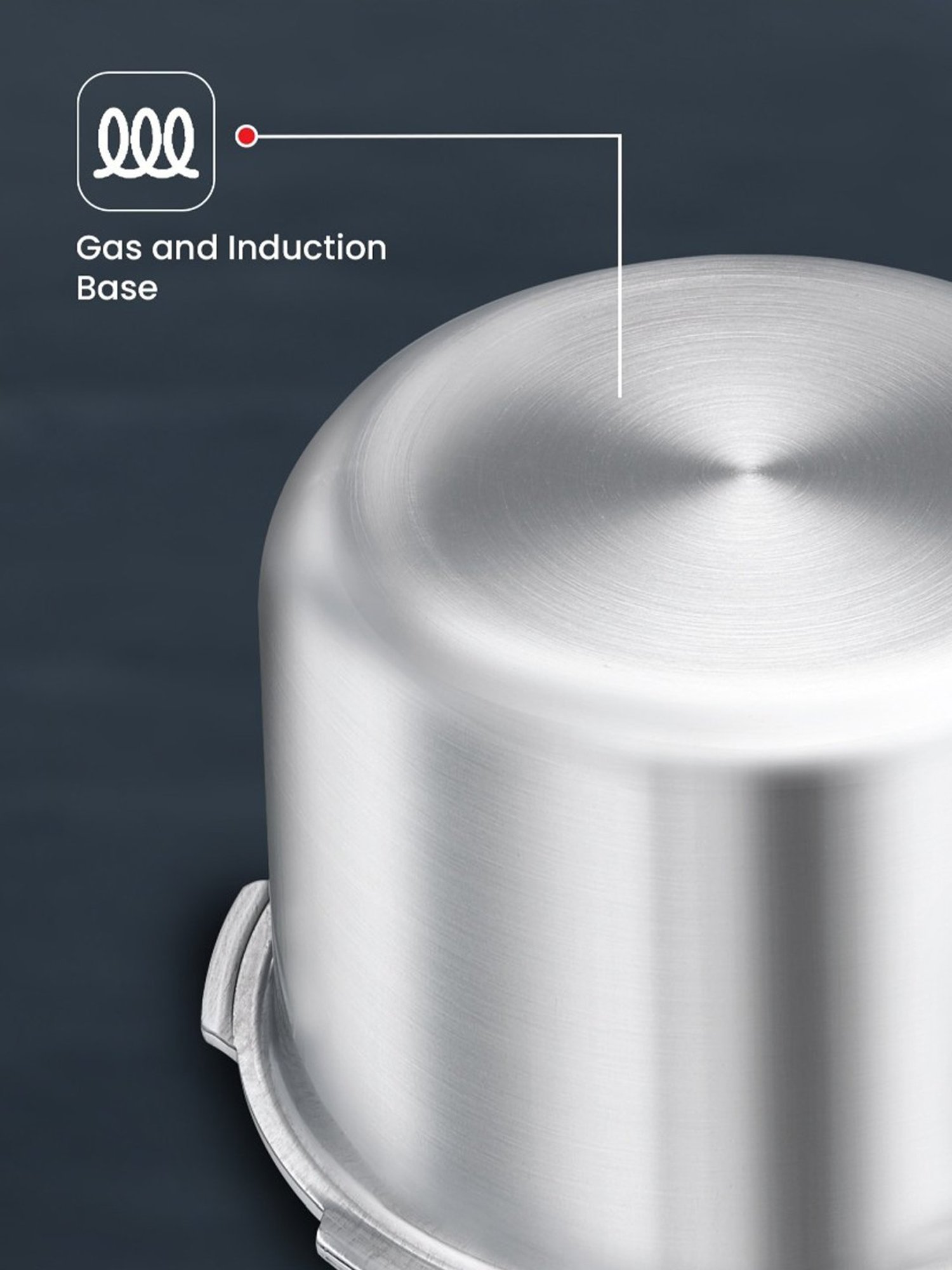 Prestige Svachh Triply Silver Stainless Steel Pressure Cooker (1.5L)